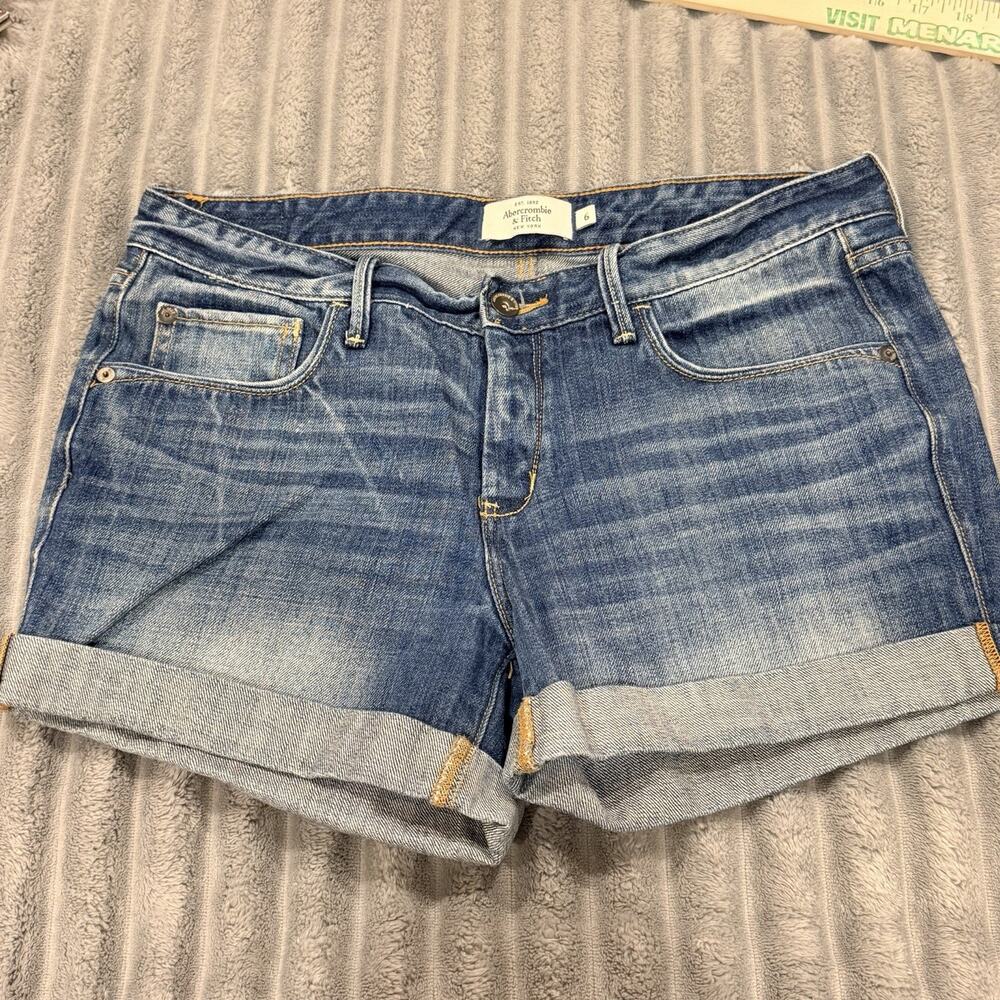 Abercrombie & Fitch Blue Denim Jean Shorts - Picture 1 of 4